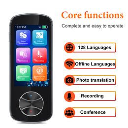 smart translator V10 Offline Voice Translator Smart Portable 127 Languages Real Time Translator Without Internet Inter-Translation Machine 230518