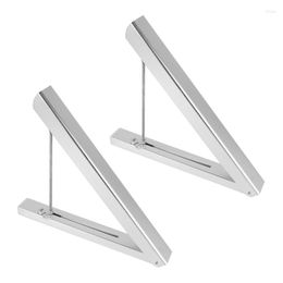 Hangers 2X Wall Mounted Clothes Airer Washing Line Coat Shirt Dryer Folding/Pull Out Hanger