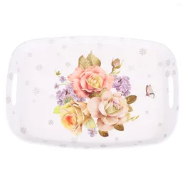 Plates Lunch Dinner Trays Dessert Coffee Fruit Cafeteria Serving Party Catering Platter Plastic Decorative