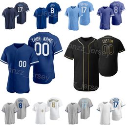 Team Baseball 99 Franmil Reyes Jersey 15 Matt Duffy 41 Jackie Bradley Jr 19 Michael Massey 17 Hunter Dozier 8 Nicky Lopez 23 Zack Greinke Space City Sewing Men Women H-J