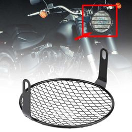 6.5inch Motorcycle Universal Vintage Headlight Protector Retro Grill Light Lamp Cover For Ducati Chopper Yamaha CafeRacer