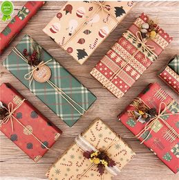New Christmas wrapping paper DIY Christmas gift paper Christmas decoration paper