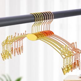 Hangers Racks 5/10/20/30PCS Metal Underwear Hangers Bold Non-slip Alloy Hanger Panties Clip Clothes Rack Lingeries Custom Display Organizador 230518