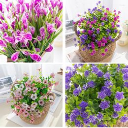 Decorative Flowers Artificial Fake Plant Calla Lily For Wedding Home Decoration Indoor Outdoor Dining Table Christmas Wreath Bridal Bouquet