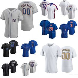 Team Baseball 13 Luis Guillorme Jerseys 4 Francisco Alvarez 2 Omar Narvaez 10 Eduardo Escobar 3 Tomas Nido 32 Daniel Vogelbach Space City All Stitched Men Women D-D-H