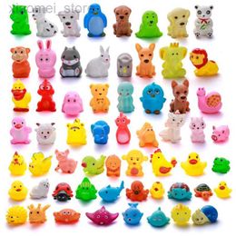 3PSCBath Toys Cute animals baby bath toy swimming water toys soft rubber float toy with squeeze sound children wash play funny pool gift