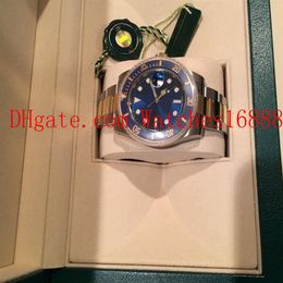 New High Quality 116613 40MM 18K SS Date Blue Dial Ceramic BEZEL Asia 2813 Movement Automatic Mens Watch Including Box Papers246A