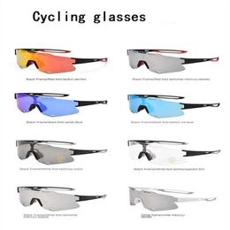 Outdoor Eyewear 1pc Cycling Glasses Large Frame Sunglasses Outdoor Sports Running Riding Goggles Anti-ultraviolet Bicycle Glasses For Men Women P230518