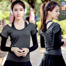 Active Shirts Women's Sports Jersey Shirt Short Sleeve Outdoor T-shirt Cool Back Design Gym Yoga Top Fitness Running Women Sport Tees