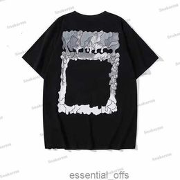 23fw Men Women Box Designer t Shirts Luxury White Off Phillip Plain Men Shirt Hoodies Coats Spring Short Sleeve Skull Diamond Tops5wtb