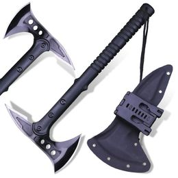 Bijl Black pointytail axe Backcountry camping tactical axe Outdoor bush survival axe Forest escape axe Selfdefense tool