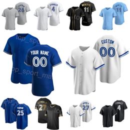 Baseball 11 Bo Bichette Jersey 4 George Springer 27 Vladimir Guerrero Jr. 26 Match Chapman 25 Daulton Varsho 39 Kevin Kiermaier Make Customized Flexbase Man Woman L-N