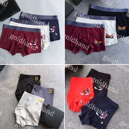 Fashion Mens Boxers Designer Monster Little Eyes Printed Underspants Summer Sport Breathable Underpant Underwear 3pce/Box