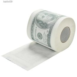 Paper Towels Funny America US Dollars Tissue Novelty 100 TP Money Roll Gag Gift One Hundred Dollar Bill Printed Toilet Paper T230518