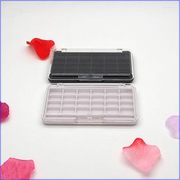 Storage Bottles Cosmetic Tool 24 Colours Eye Shadow Palette Transparent Cover Empty Eyeshadow Compact Lipstick Packing Box Sample Test Case