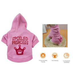 Dog Apparel Pet Hoodie Sweatshirt T Shirt Spring Autumn Dogs Clothes Hooded Printed Puppy Clothing For Small Medium