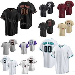 Baseball 2 Geraldo Perdomo Jerseys 3 Evan Longoria 26 Pavin Smith 31 Jake McCarthy 14 Gabriel Moreno 13 Nick Ahmed 29 Merrill Kelly Custom Name Number Men Women X-W-S