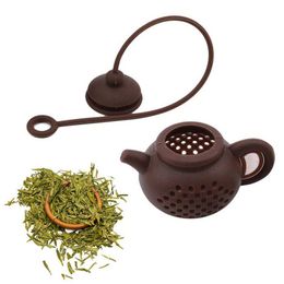 Tea Strainers Sile Teapot Shape Philtre Reusable White Coffee Infuser Strainer Safe Individual Drop Delivery Home Garden Kitchen Dini Dhavx