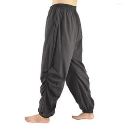Men's Pants Trouser Super Soft Elastic Waist Loose-fitting Sweat-absorbing Cotton Linen Men Baggy Pencil Casual Trousers