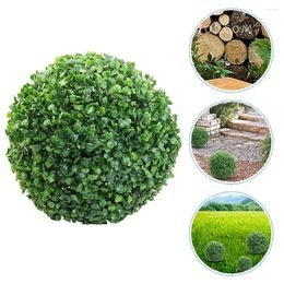 Decorative Flowers Green Leaf Balls House Plants Artificial DIY Ornament Indoor Topiary Mall Pendant Decoration Grass Greenery