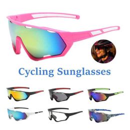 Outdoor Eyewear Cycling Road Bike Riding Glasses MTB Polarised Lens Women Sunglasses Men Windproof Bicycle Outdoor Sport Eyewear Goggles P230518