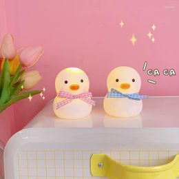 Night Lights LED Mini Duck Light Living Room Bedroom Bedside Lamp Ornaments Dormitory Decoration For Children Gifts