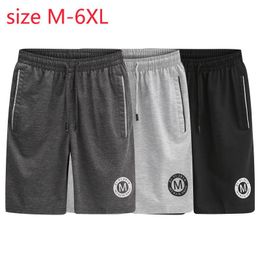 Men's Shorts Arrival Fashion Large Men Summer Loose Casual Elastic Waist Knee Length Plus Size M L XL 2XL 3XL 4XL 5XL 6XL