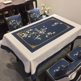 Table Cloth Modern Minimalist Chinese Tablecloth Waterproof Classical Coffee Rectangular Wedding Decoration Mat