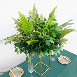 Green Series Wedding Table Centerpiece Ball Eucalyptus Leaf Palm Floral Arrangement Banquet Event Party Road Lead Floor Flower imake911