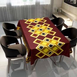 Table Cloth Bohemian Mandala Print Rectangular Tablecloth Home Decor Waterproof Mantel Mesa