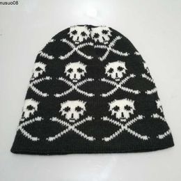 Beanie/Skull Caps Dragon Skull Hats For Unisex Woman Man Winter Knitted Beanie Caps Warmer Sport Ski Bonnet Female Hip Hop Skeleton Skullies Cap J230518