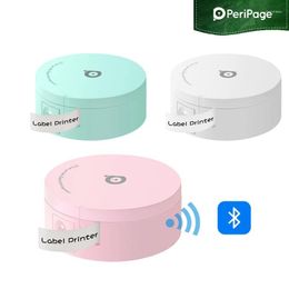 PeriPage Mini Label Printer Wireless Bluetooth Portable Sticker Maker Machine Thermal For Colorful Transparent Sticke