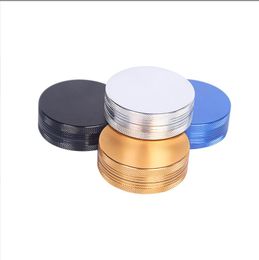 Smoking Pipes Direct selling Aluminium alloy two-layer flat plate smoke grinder