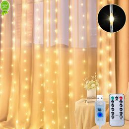 New Christmas Lights Curtain Garland Christmas Decoration Home Christmas Ornaments Christmas Gift Navidad 2022 New Year Decoration