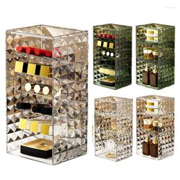 Storage Boxes Makeup Organizer Large Capacity Cosmetic Box Case Reusable Display Clear Holder