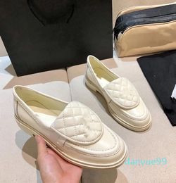 Black Loafers shoes Flats women formal dress shoes solid Colour simple design 100% leather sole contains boxes and bags