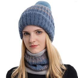 Cycling Caps Fashionble Beanies Men Winter Hat Women Knitted Hats Beanie Thick Warm Brimless Bonnet Causal Cap