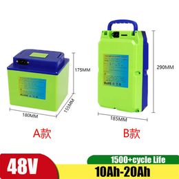 Lithium Battery 13S 48V 20Ah 18Ah 15Ah 12Ah 10Ah Li ion Batteria for 300W 500W 800W Electric Scooter Ebike+ 5A Charger