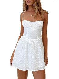 Casual Dresses Women S Spaghetti Straps Sleeveless Short Y2k Low Cut Bodycon Going Out A-Line Mini Dress Party Club