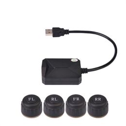 For Android USB TPMS Tyre Pressure Monitoring System Auto Internal External Sensor For Car Navigation TMPS