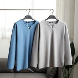 Herren Hoodies Männer Sweatshirt Mode Lässig Feste Langarm Pullover Ropa Hombre Herbst Winter Sudaderas Pullover V-ausschnitt Strickwaren Tops