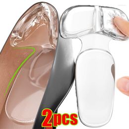 Women Socks 2PCS Silicone Gel Insoles Heel Spur Pain Relief Foot Cushion High Heels Half Insole Antiwear Protector Stickers Shoe Pads
