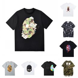 Mens T Shirt Ape Head Pattern Fashion Mens Women Short Sleeves Men Camouflage Cotton T-Shirt Tees 4 Colours Asian Size M-2XL