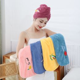 Drying Turban Towel 5 Colours Shower Caps Women Coral Fleece Super Absorbent Quick Dry Hairs Turban Drying Single Layer Spa Bathing Cap Q84