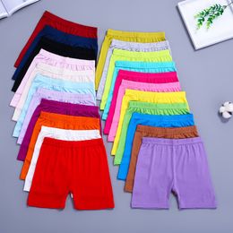 Girls' Safety Pants Modal Cotton Shorts Summer Fashion Short Leggings for Girls Safety Panties Boxer Briefs Baby Candy Color Short Tights Underwear 19 Colors BC699