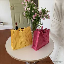 Stuff Sacks Large Capacity Hollow Out Crochet Tote Bag Luxury Designer Women's Beach Shopping Bag Woven Handbag Female