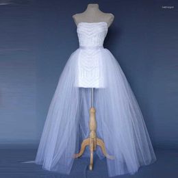 Skirts 2 Layeres Tulle Satin Waistband Jupe Saias Mulher Long Skirt For Wedding Elegant White Maxi Faldas