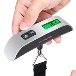 Weighing Scales Fashion Portable Lcd Display Electronic Hanging Digital Lage Weighting Scale 50Kgx10G 50Kg /110Lb Weight Kd1 Drop De Dhykh