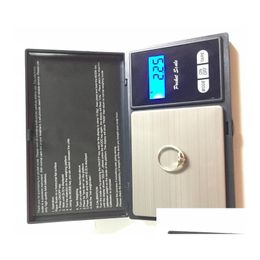 Weighing Scales Electronic Black Digital Pocket Weight Scale 100G 200G 0.01G 500G 0.1G Jewellery Diamond Nce Lcd Display With Retail P Dhste