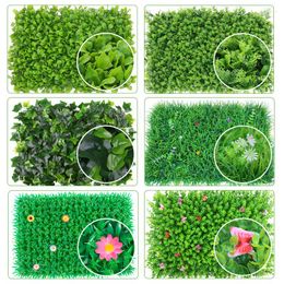 Decorative Flowers 40x60cm Artificial Plant Wall Lawn Plastic Green Carpet Grass DIY Decoration Shopping Centre Home Garden Jungle Party